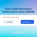 Solusi “Data Tidak Ditemukan” Daftar Akun SNPMB 2026