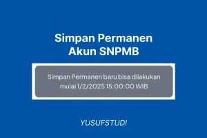 Simpan Permanen Akun SNPMB