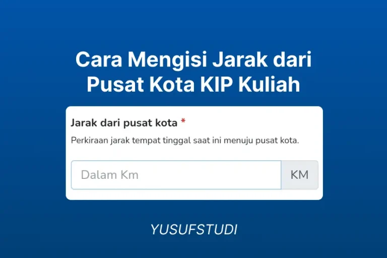 Cara Mengisi Jarak dari Pusat Kota