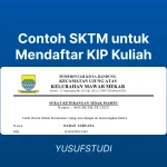 Contoh SKTM untuk KIP Kuliah dan Cara Mendapatkannya