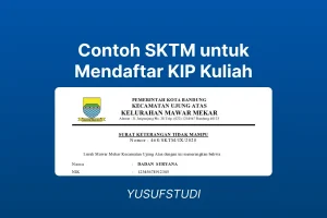 Contoh SKTM untuk KIP Kuliah