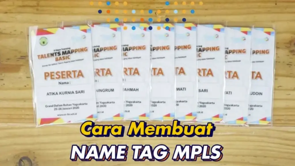 Cara Membuat Nametag MPLS Simpel