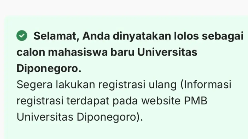 Pengumuman UM UNDIP 2026