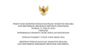PermenPANRB No 13 Tahun 2026